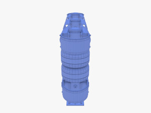 Tileable rolling barrier v1 weathered 3D Model