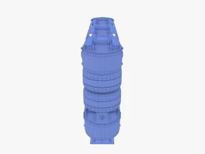 Tileable rolling barrier v1 weathered 3D Model