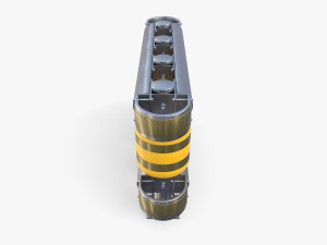 Tileable rolling barrier v2 3D Model