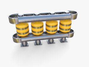 Tileable rolling barrier v2 3D Model