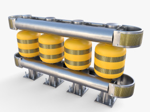 Tileable rolling barrier v2 3D Model