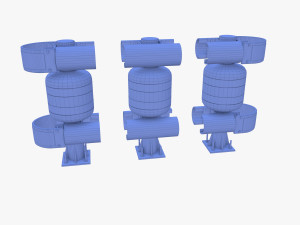 Tileable rolling barrier v2 3D Model