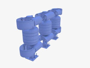 Tileable rolling barrier v2 3D Model