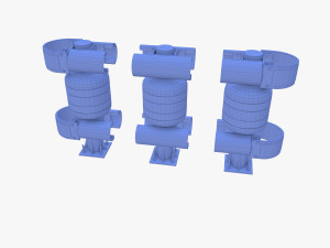 Tileable rolling barrier v2 3D Model