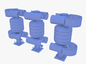 Tileable rolling barrier v2 3D Model