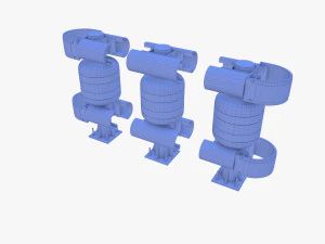 Barriera a rotolamento piastrellabile v2 alterata Modello 3D