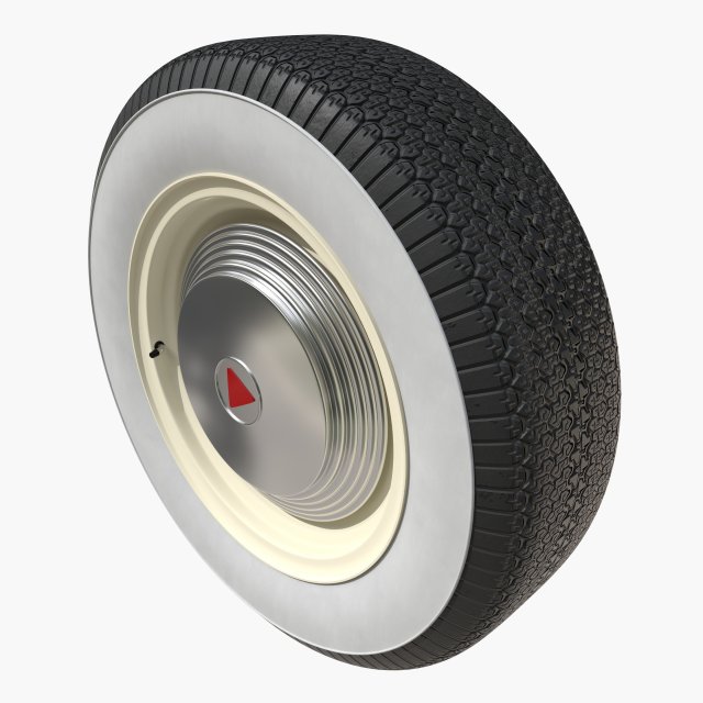 Generic 50s sedan wheel Modelo 3D .c4d .max .obj .3ds .fbx .stl .blend 