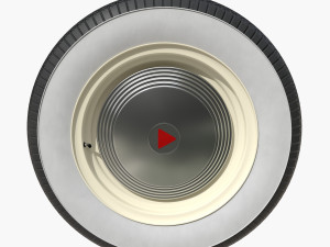 Generic 50s sedan wheel Modelo 3D