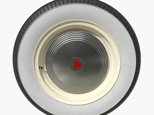 Типовое колесо седана 50-х годов 3D Модель