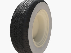 Generic 50s sedan wheel Modelo 3D