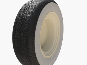 Типовое колесо седана 50-х годов 3D Модель