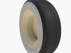 Generic 50s sedan wheel Modelo 3D