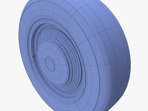 Типовое колесо седана 50-х годов 3D Модель