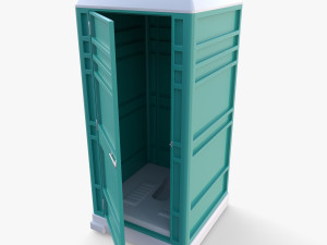 Portable toilet v2 3D Model
