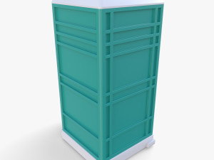 Portable toilet v2 Model 3D