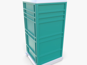 Portable toilet v2 Model 3D