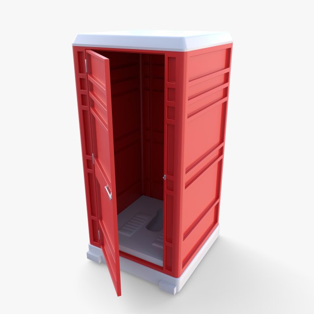 Portable toilet v3 3D 모델 .c4d .max .obj .3ds .fbx .stl .blend 