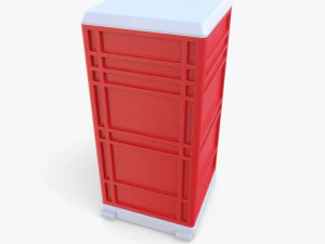 Portable toilet v3 3D Model