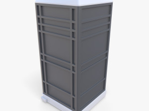 Portable toilet v4 3D 模型