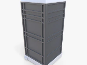 Portable toilet v4 3D Model