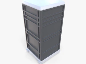 Portable toilet v4 3D Model
