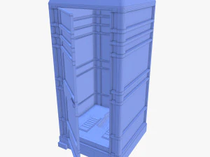 Portable toilet v4 3D Model