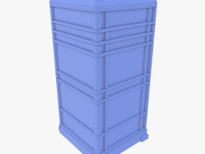 Portable toilet v4 3D 模型