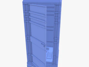 Portable toilet v4 3D Model