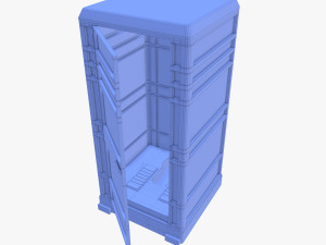 Portable toilet v4 3D 模型