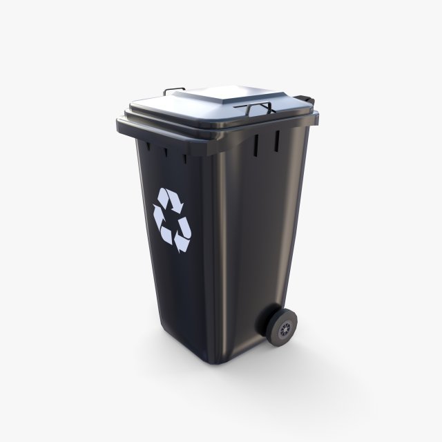 Trash can v12 3D 模型 .c4d .max .obj .3ds .fbx .stl .blend 