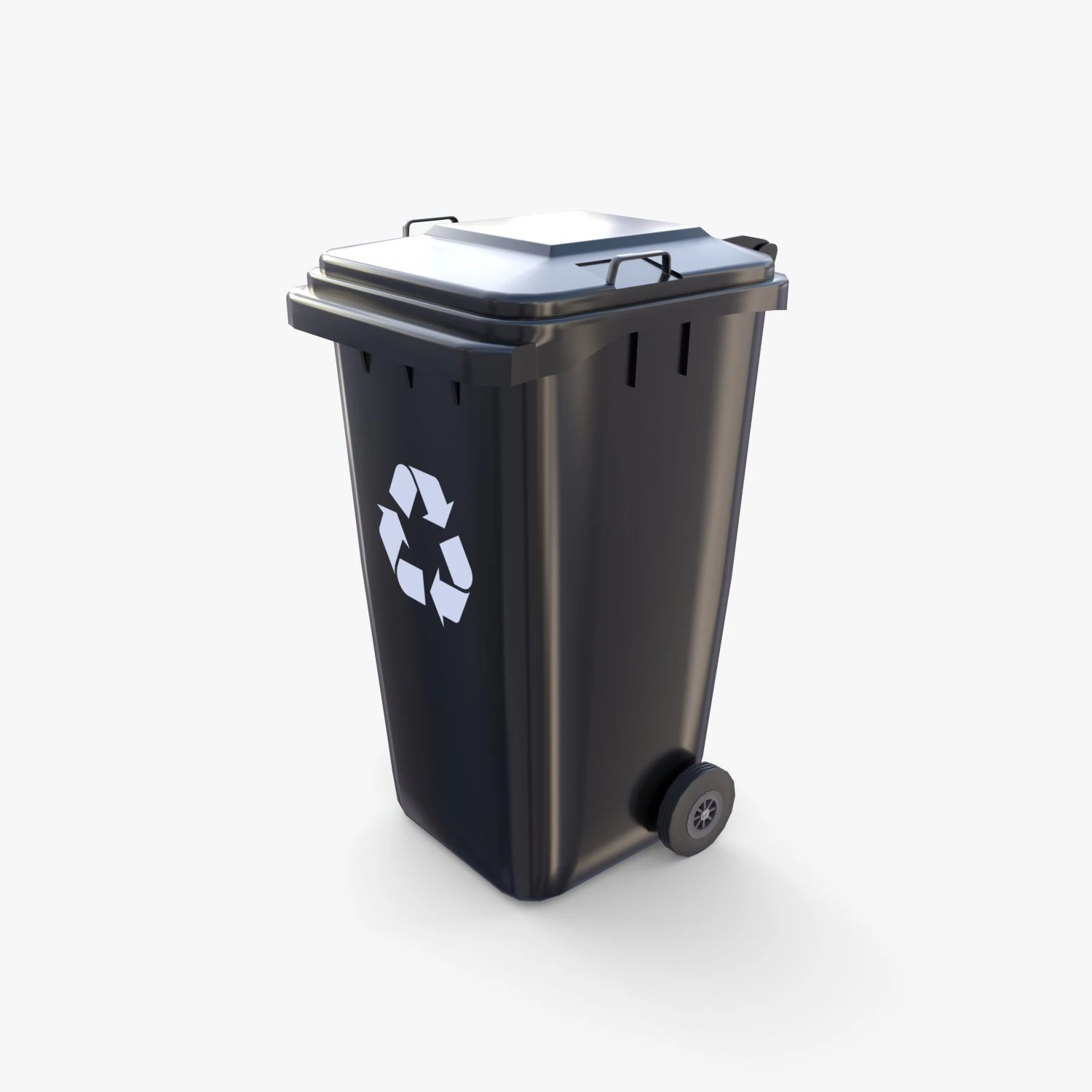 Trash can v12 3D Model .c4d .max .obj .3ds .fbx .stl .blend