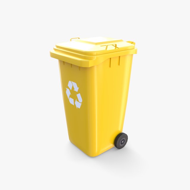 Trash can v13 3D 模型 .c4d .max .obj .3ds .fbx .stl .blend 