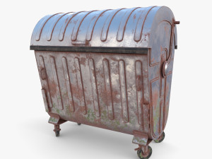 Dumpster v1 weathered 3D Model