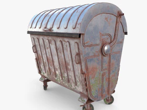 Dumpster v1 weathered 3D Model