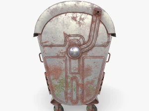 Dumpster v1 weathered 3D Model