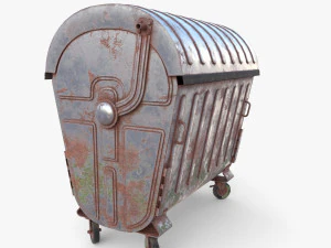 Dumpster v1 weathered 3D Model