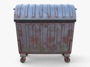Dumpster v1 weathered 3D Model