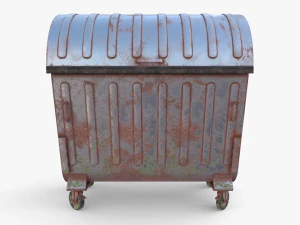 Dumpster v1 weathered 3D Model