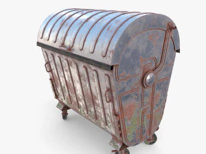 Dumpster v1 weathered 3D Model