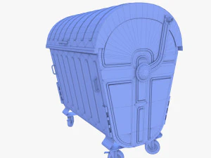 Dumpster v1 weathered 3D Model