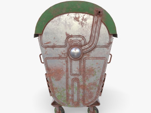 Dumpster v5 weathered 3D Model