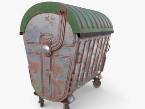 Dumpster v5 weathered 3D Model