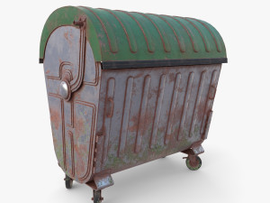 Dumpster v5 weathered 3D Model