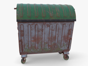 Dumpster v5 weathered 3D Model