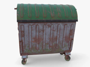 Dumpster v5 wyblakły Model 3D