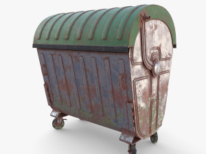 Dumpster v5 weathered 3D Model