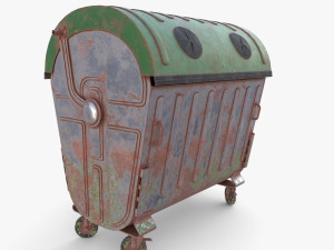 Dumpster v5 weathered 3D Model