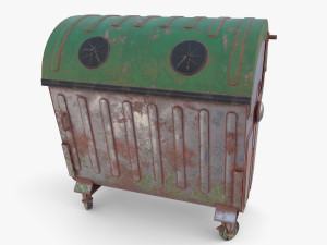 Dumpster v5 weathered 3D Model