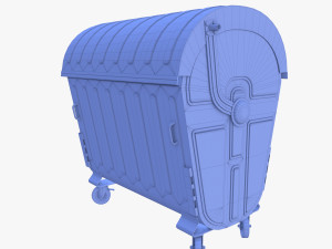 Dumpster v5 weathered 3D Model