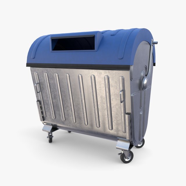 Dumpster v6 3D Model .c4d .max .obj .3ds .fbx .stl .blend 